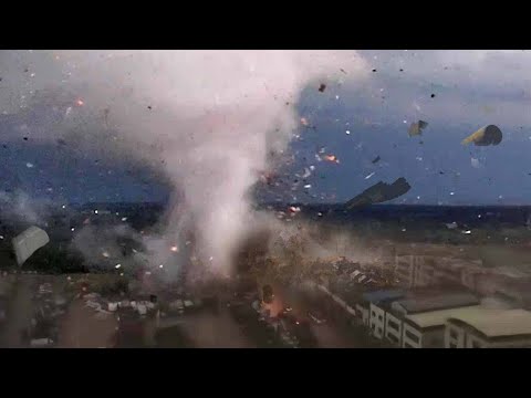 apocalyptic scenes in china ! tornado strikes Shangqiu , causing widespread damage