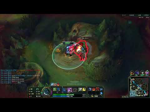 League of Legends Olaf vs Twitch jungle with four shots