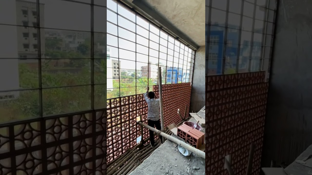 Terracotta jaali façade design by @nascencearchitects #shorts #elevation #exteriordesign