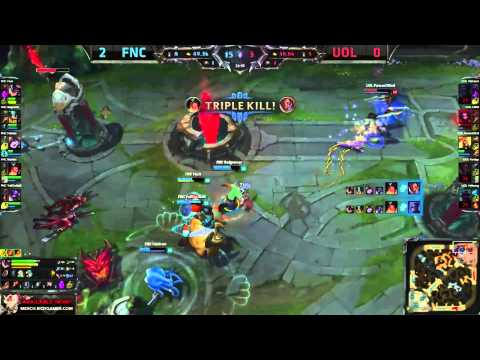 Rekkles Penta - Fnatic vs UOL - EU LCS Summer Playoffs