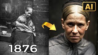 The REAL Street Life of VICTORIAN LONDON Brought to Life | 1870s Photographs Reanimated with AI