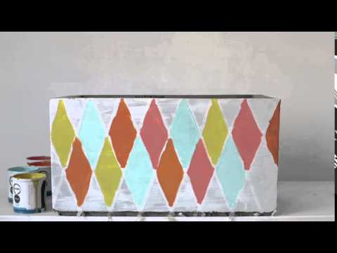 Builders DIY: How to paint a harlequin pattern