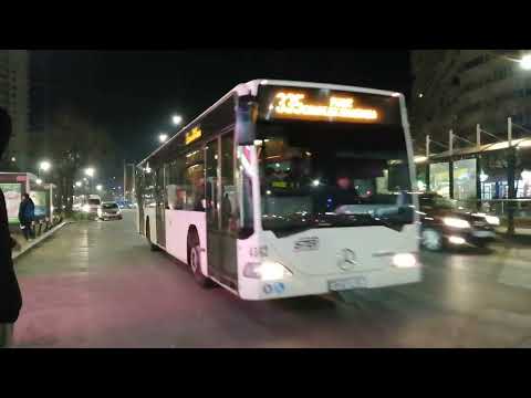 Autobuzul MBC E3 #4562 pe linia 335 părăsind stația Bd Chișinău 
