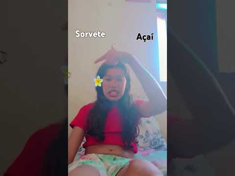 Você gosta mais de açaí ou de sorvete eu gosto de açaí