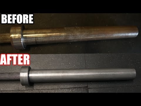 How to remove rust from BARBELL - EASY BARBELL RESTORATION