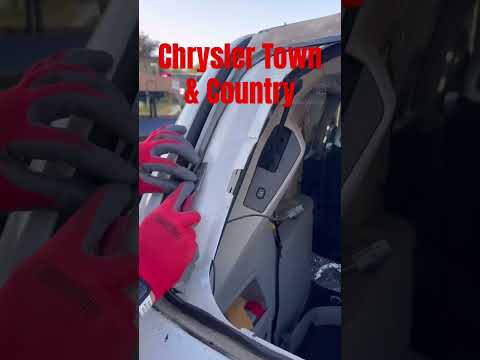 Chrysler town & country back window replacement! Check us out on Instagram for the full!