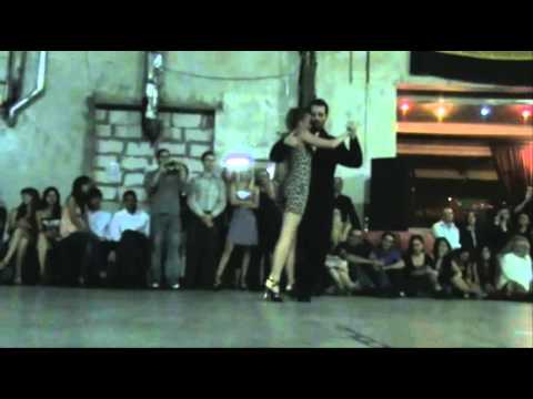  Andrea Misse  and  Javier Rodriguez  are  dancing  to  the  tango  "  Indio Manso  "