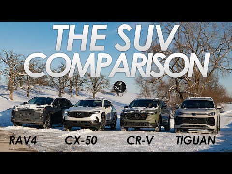 Thumbnail for Toyota Rav4 vs Honda CRV vs Mazda CX50 vs VW Tiguan | SUV Comparison by Mazda