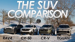 Toyota Rav4 Vs Honda Crv Vs Mazda Cx50 Vs Vw Tiguan | Suv Comparison