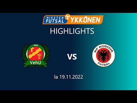 Highlights: VehU - KF Kosova 2-4 (1-3) 19.11.2022 Futsal-Ykkönen