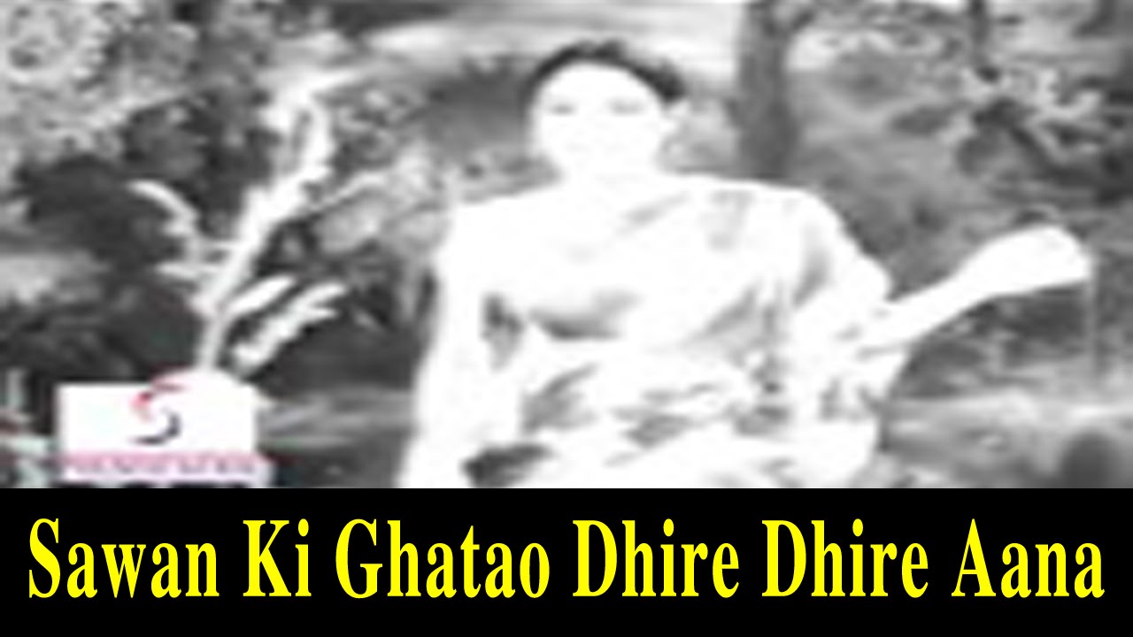 Sawan Ki Ghatao Dhire Dhire Aana Lyrics | Aage Badho | Mohammed Rafi, Khursheed | Sudhir Phadke