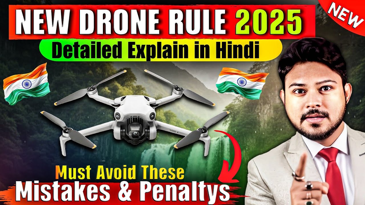 New Drone Rules 2025 India : Drone Registration, RPC Drone Licence, Penalty in India Explain