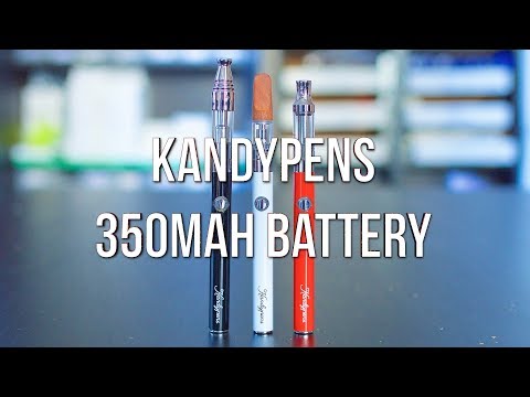 Part of a video titled Kandypens 350mah Vape Battery | GWNVC's Vaporizer Reviews