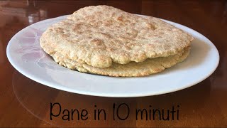 Pane in 10 minuti senza forno con farina di avena