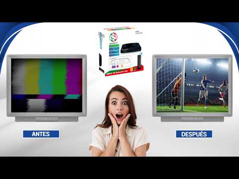 thumbnail video image 2 of Decodificador digital para televisión, convertidor TV a canales digitales de alta definición 1080p TV FULL HD señal digital HDMI DOSYU DY-ATC-03 DOSYU DY-ATC-03, 2 of 6