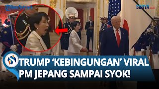 VIDEO MEMALUKAN TRUMP Viral hingga Buat PM Jepang Syok! Kebingungan saat Diarahkan Takaichi