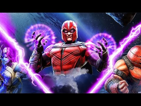 Marvel Strike Force Unlocking Magneto, Rank Up, And Gameplay!!
