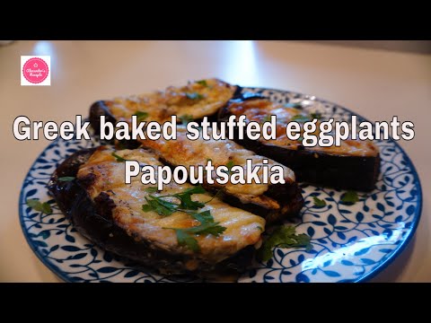 Greek baked stuffed eggplants – Papoutsakia