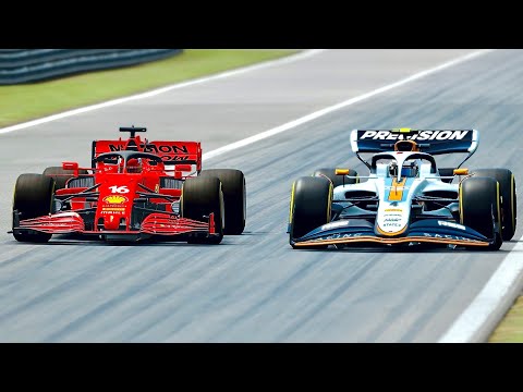 Ferrari F1 2021 vs F1 2022 at Monza GP