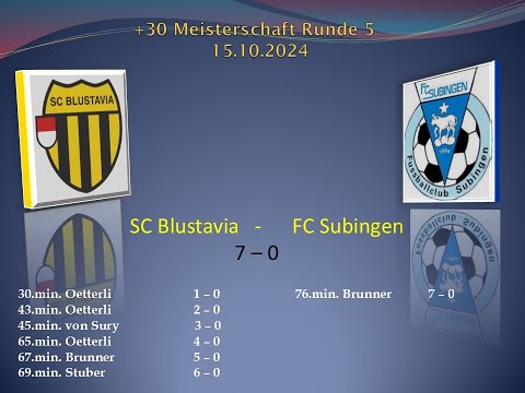 +30 Meisterschaft SC Blustavia - FC Subingen