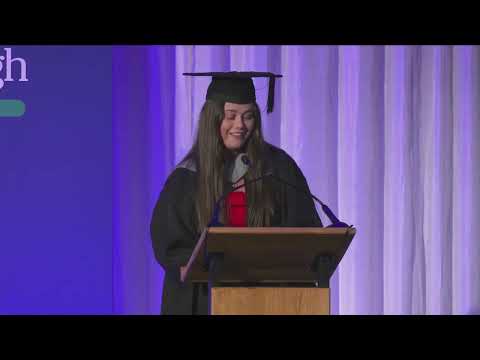 University Centre Myerscough - graduation 2024 - student vote of thanks