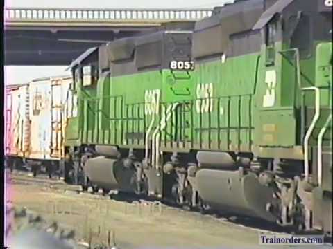 Classic Railroad Series 278 - Santa Fe action at San Bernardino October 20, 1990