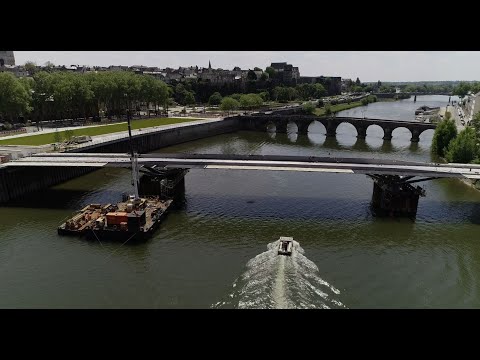 [Chantier] Tramway d'Angers : construction du pont des Arts et Métiers - Eiffage Métal