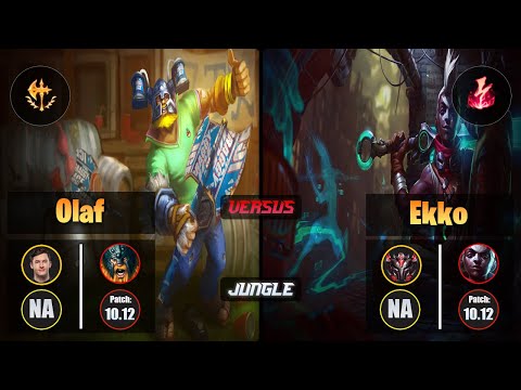 Svenskeren OLAF (Jungle) [Conqueror] VS EKKO - Grandmaster NA Patch 10.12