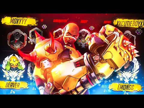 KILLING OVERWATCH STREAMERS W/ REACTIONS FT M0XYY EMONGG BEAVER & UNSALTEDSALT