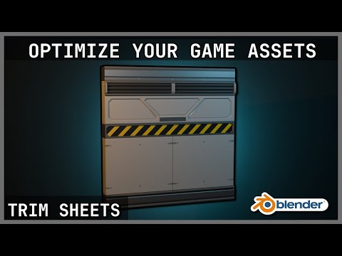 How to Make Game Assets in BLENDER Like The Pros With Trim Sheets!