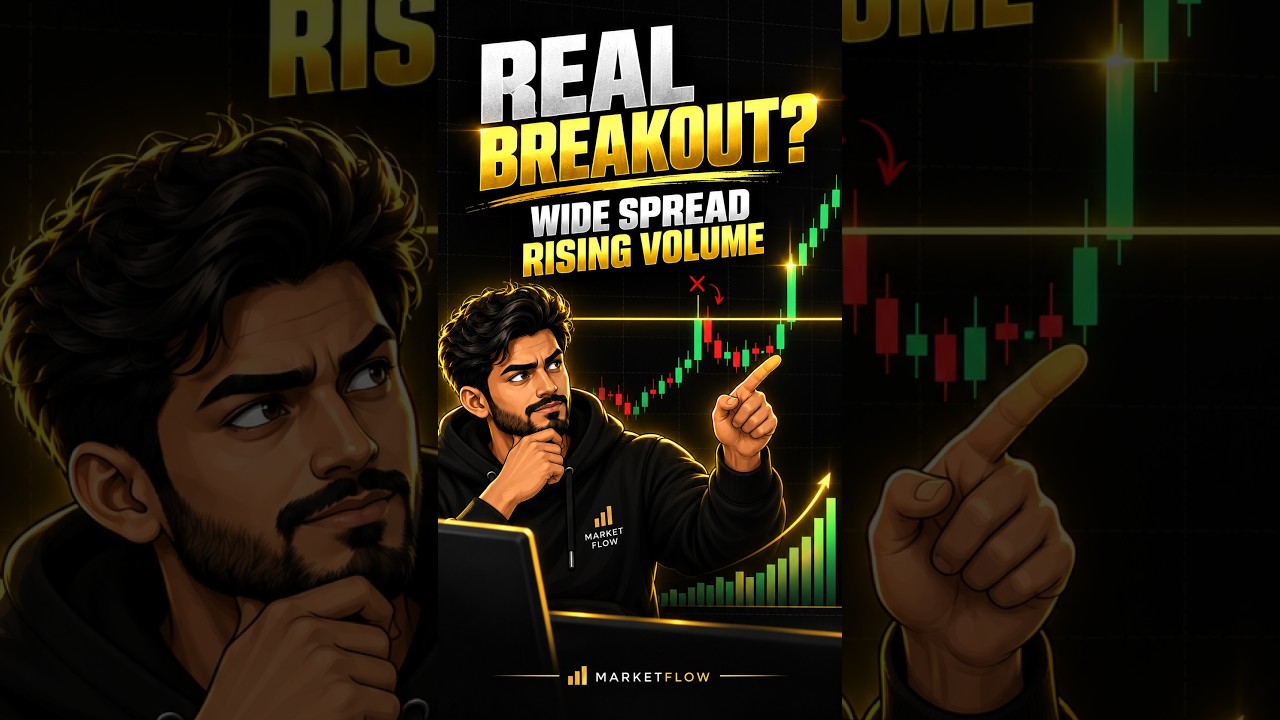 A Real Breakout Has Wide Spread and Rising Volume — Not Just a Wick 📊 #shorts