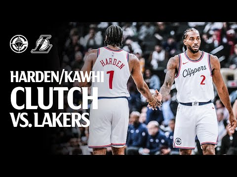Harden & Kawhi Combine for 40 PTS, 16 AST vs. Lakers Highlights | LA Clippers