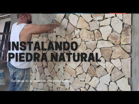 ✅COMO INSTALAR PIEDRA NATURAL EN PARED, forma inusual ( casa RIVERA  VIDEO # 2)✅✅