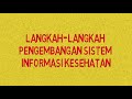Sistem informasi kesehatan Sistem informasi kesehatan