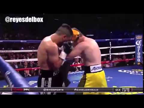 Canelo Alvarez vs  James Kirkland BRUTAL KO PELEA COMPLETA