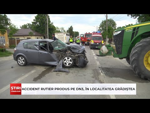 CANAL SUD / ACCIDENT RUTIER PRODUS PE DN3, ÎN LOCALITATEA GRĂDIȘTEA