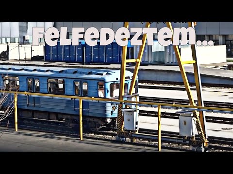 Öreg "KÉK METRÓ" Kelenföldön a 4-es metrónál! UV villamos az elhagyott Andor utcai iparvágányon!?