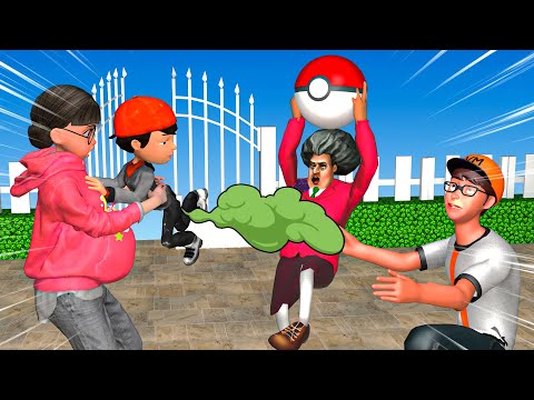 Good Brother Nick - Scary Teacher 3D Pokemon Brotherhood - Sad Story But Happy Ending Animation