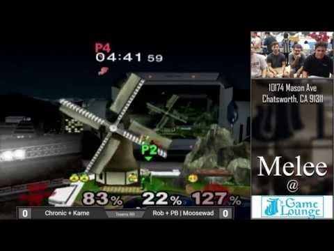 Melee at JJ's 15 - Chronic & Kame Vs. Rob & PB | Moosewad - Round Robin Doubles