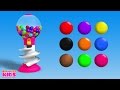 Colors For Children To Learn With Gumball Machine Learning Colors Videos For Children