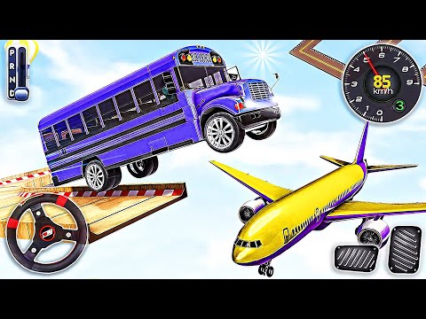 Mega Ramp Bus Driving Game - Impossible Racing Stunt Bus Simulator | Android Gameplay