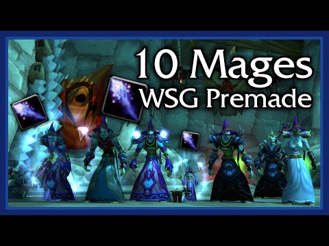 10 MAGES WSG PREMADE! 🔥 WoW Classic PvP 🐑