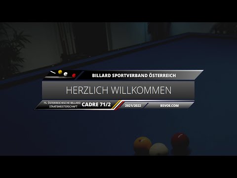 ÖSTM Cadre 71/2 - Saison 2021/2022 - Finaltag - Tisch 1