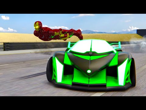 Devel Sixteen Alien Engine vs Iron Man Mark 46 at Special Stage Route X