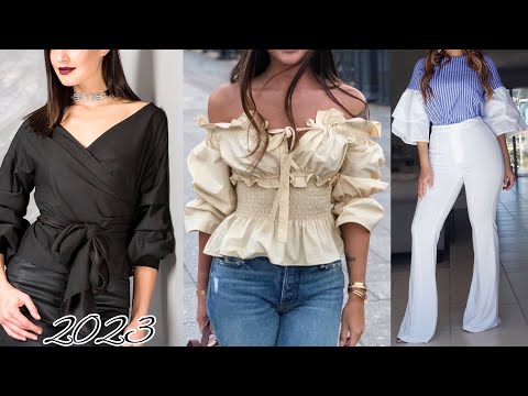 Moda 2023 BLUSAS QUE USAREMOS EN 2023 TENDENCIAS!!  INSPÍRATE EN ESTOS LOOKS PARA MUJER