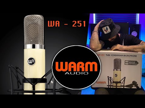 WARM AUDIO WA 251 UNBOXING TEST | וורם אודיו WA 251 מיקרופון מנורה