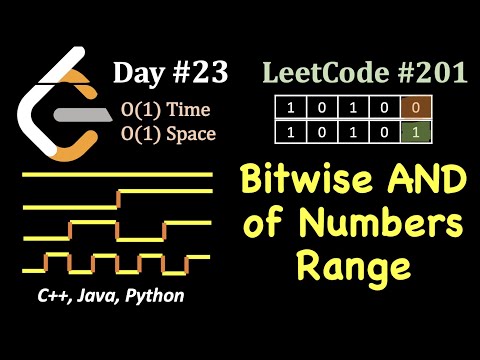 Learn Bitwise AND of Numbers Range | 30 day Challenge | Day 23 | C Java ...