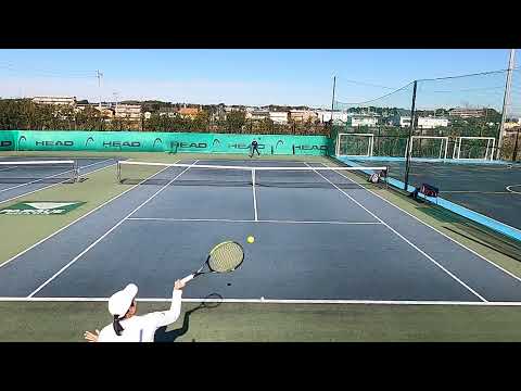 荒川晴菜プロと高田晴菜選手　練習①