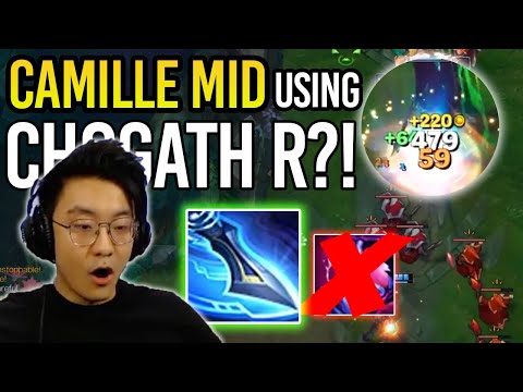 Camille bringing Cho'Gath R to the Mid Lane