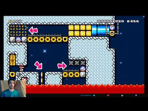 Super mario maker 2, things hidden in lava